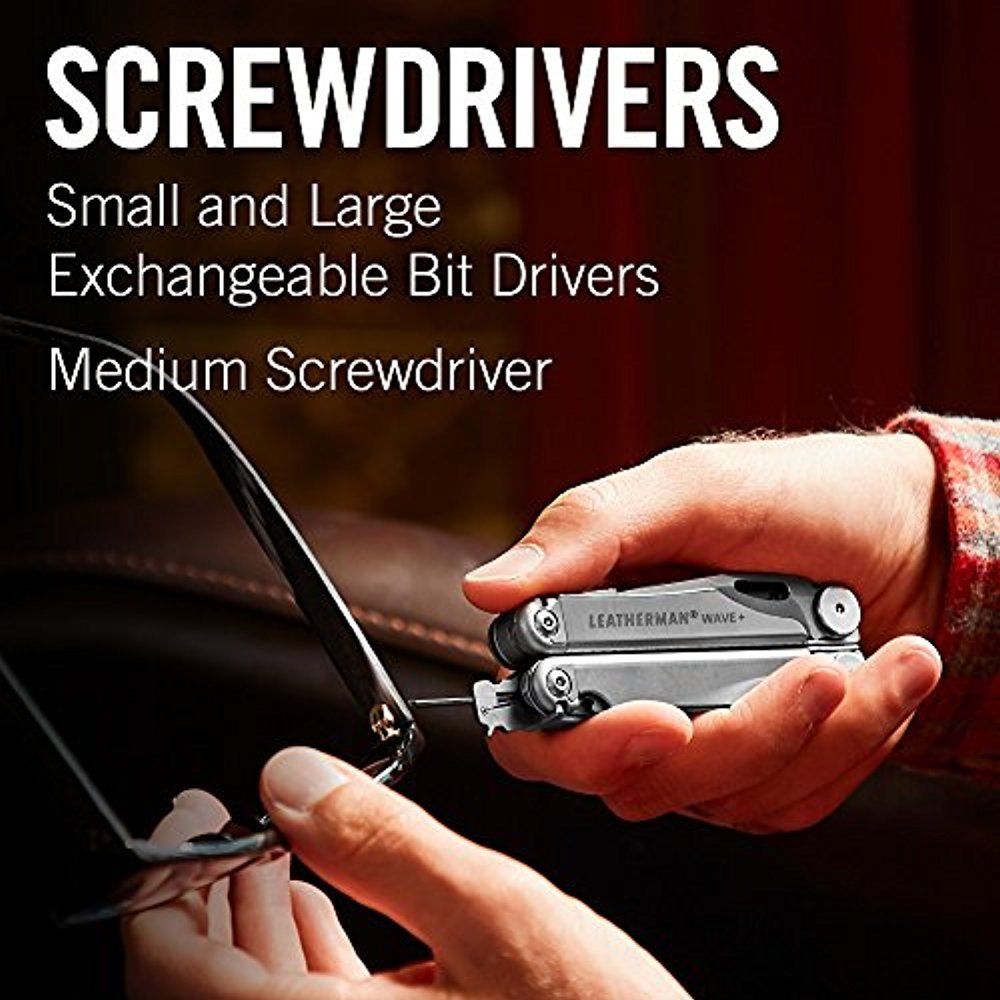 ~NEW~ Leatherman Wave Plus Multi-Tool, Stainless w/ Nylon Sheath