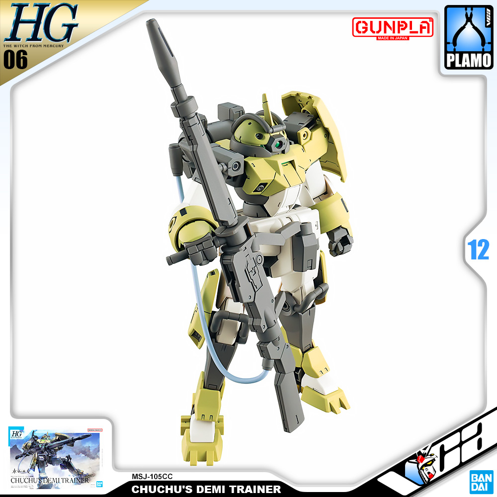 ⭐️ BANDAI GUNPLA HIGH GRADE THE WITCH FROM MERCURY HGTWFM HG 1/144 CHUCHU'S CHUCHU DEMI TRAINER ประกอบ หุ่นยนต์ โมเดล กันดั้ม กันพลา ของเล่น VCA GUNDAM