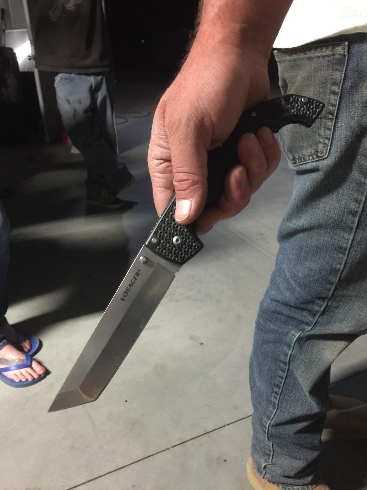 Cold Steel XL Voyager Tanto Point Plain Edge CTS-BD1 Lockback Knife 29TXCT