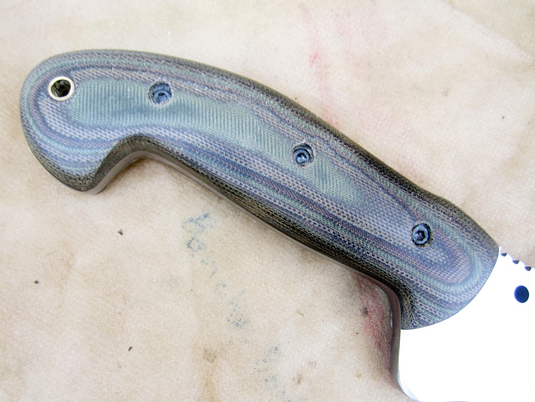 มีดเหล็ก D2 CFK USA iPak Custom Handmade D2 Tool Guerilla Warfare Ghurka Kukri Machete Knife