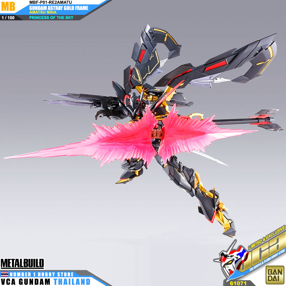 BANDAI TAMASHII NATIONS METAL BUILD GUNDAM ASTRAY GOLD FRAME AMATSU MINA PRINCESS OF THE SKY กันดั้ม ฟิกเกอร์ VCA GUNDAM