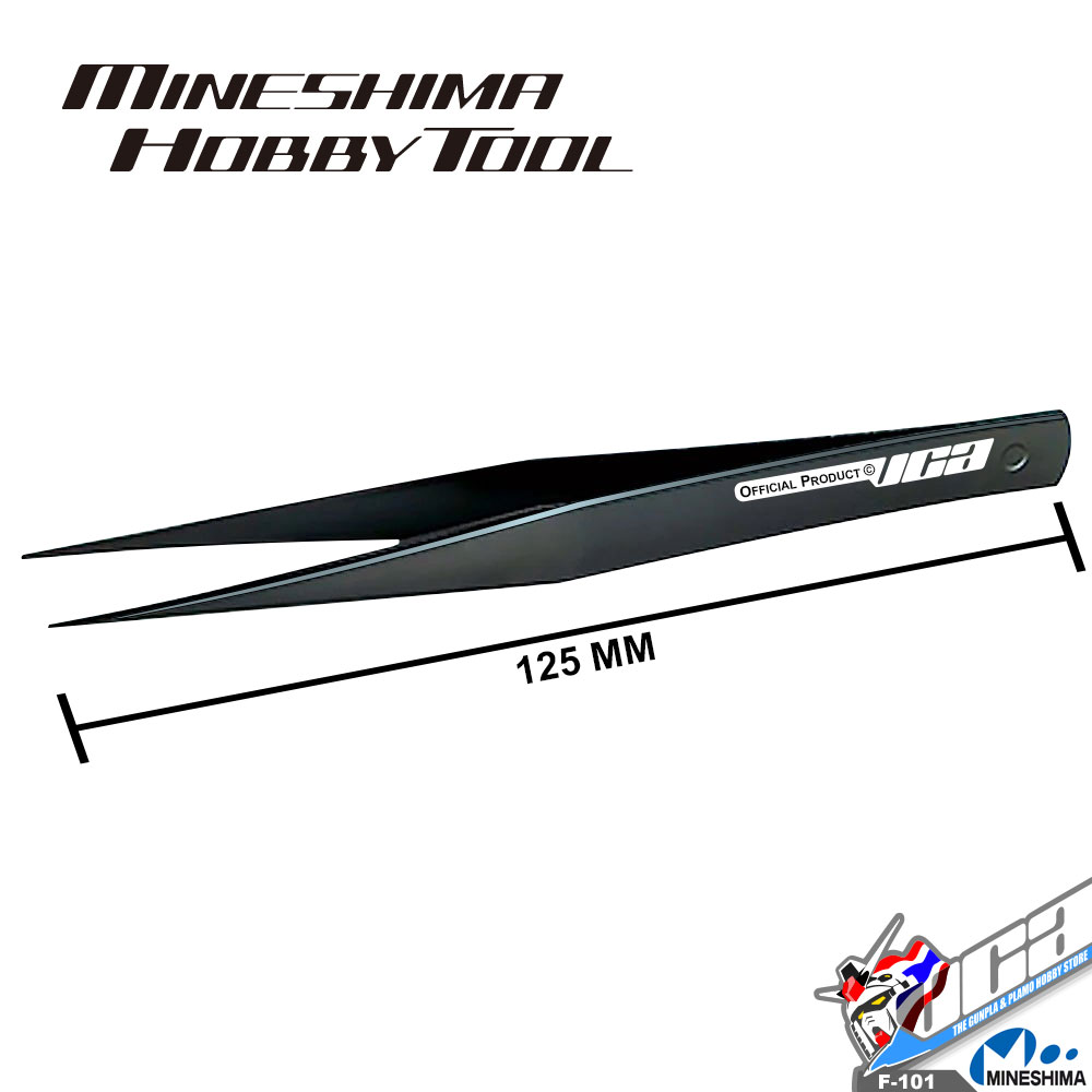 MINESHIMA F-101 AA STRAIGHT HOBBY TWEEZERS แหนบสําหรับซ่อมแซม โมเดล กันดั้ม กันพลา VCA GUNDAM