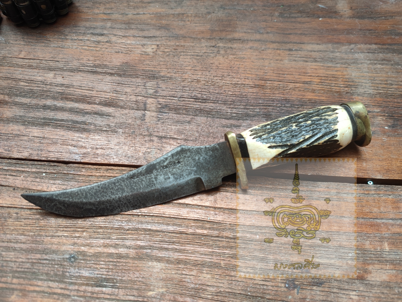 มีดโบวี่ ด้ามเขากวาง งานญี่ปุ่น