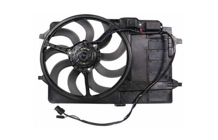 พัดลมหม้อน้ำปลั๊กคู่ MINI COOPER R50, R52, R53 ยี่ห้อ BEHR (17101475577)