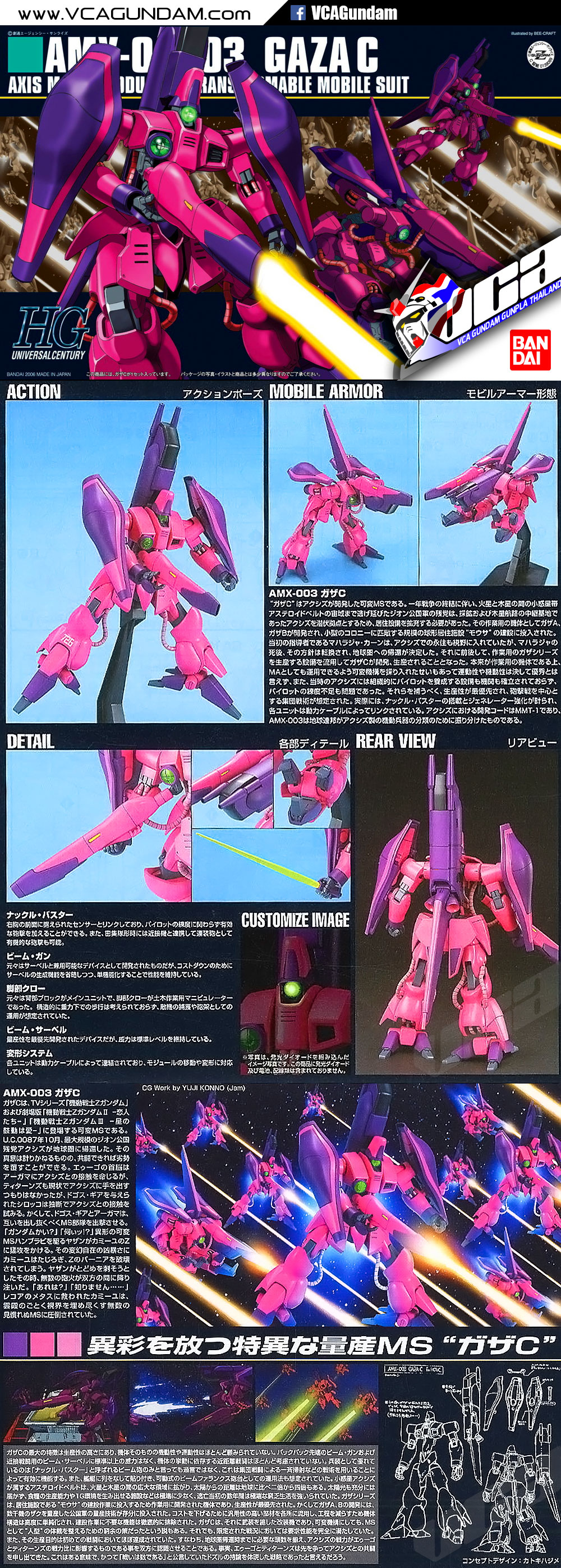HG AMX-003 GAZA C (NORMAL USE) กาซา C