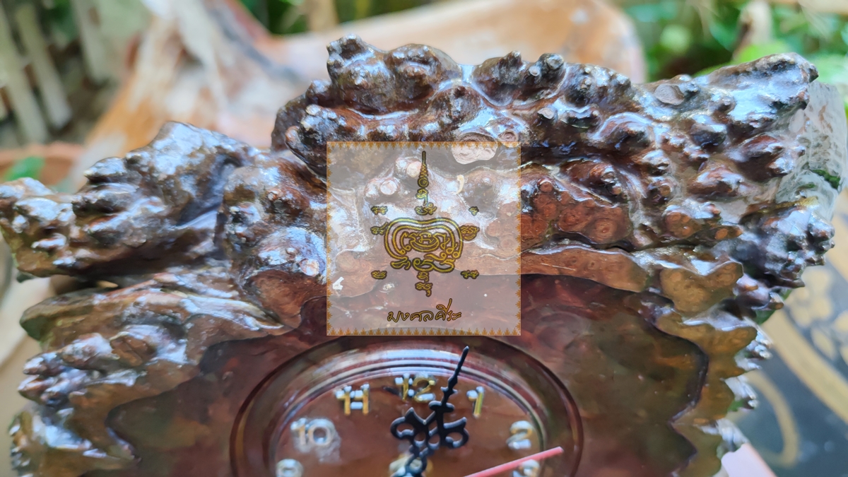 นาฬิกาปุ่มไม้ มะค่า 4