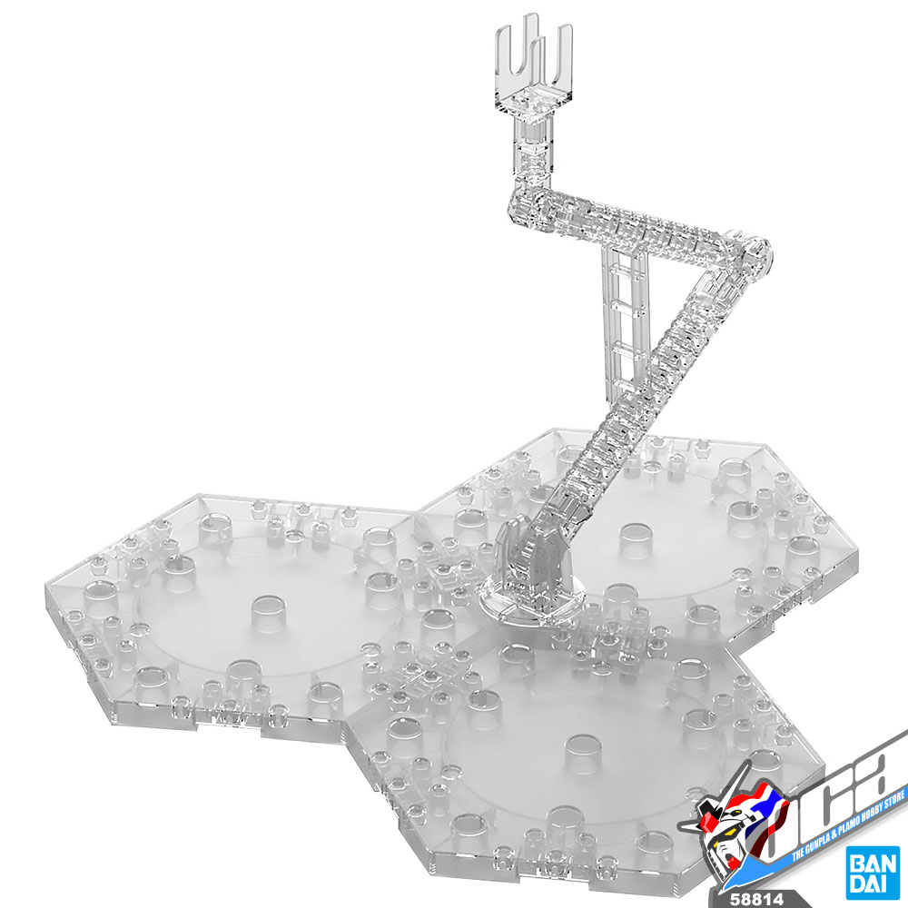 Bandai ACTION BASE 4 CLEAR ฐาน ขาตั้ง กันดั้ม กันพลา พลาโม