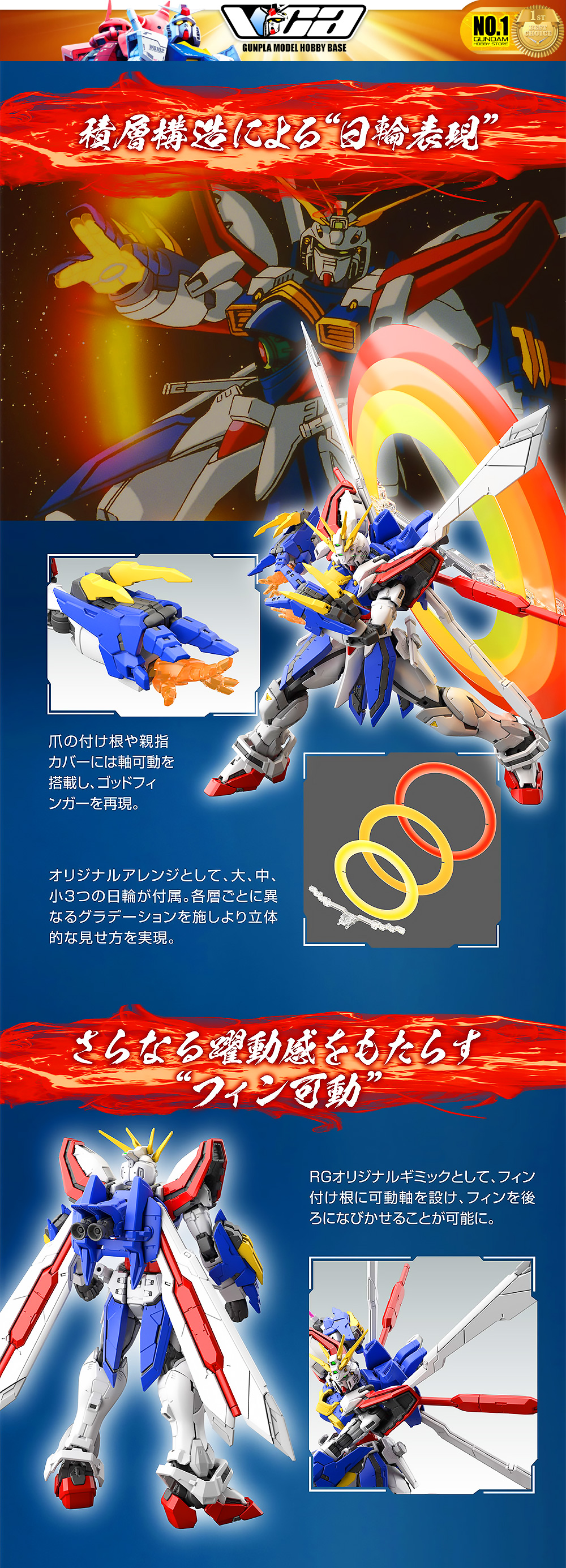 ⭐️ BANDAI GUNPLA REAL GRADE RG 1/144 G GOD GUNDAM ประกอบ หุ่นยนต์ โมเดล กันดั้ม กันพลา ของเล่น VCA GUNDAM
