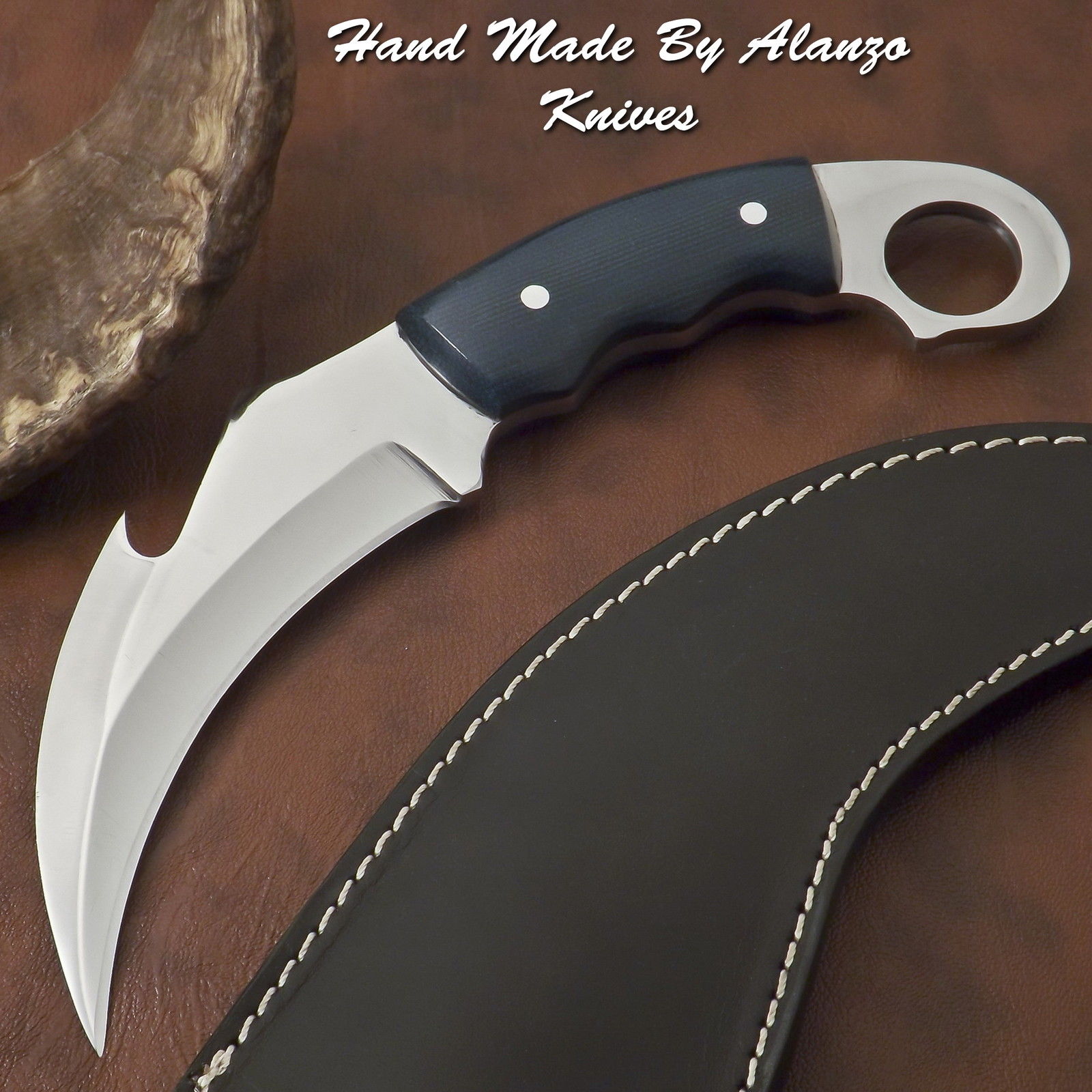 มีดKARAMBIT D2 USA. 227 MICARTA HANDLE