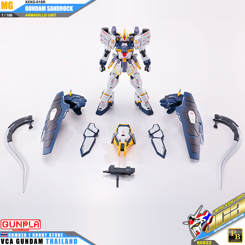 PREMIUM BANDAI PB GUNPLA MASTER GRADE MG 1/100 GUNDAM SANDROCK EW ARMADILLO UNIT โมเดล กันดั้ม กันพลา VCA GUNDAM