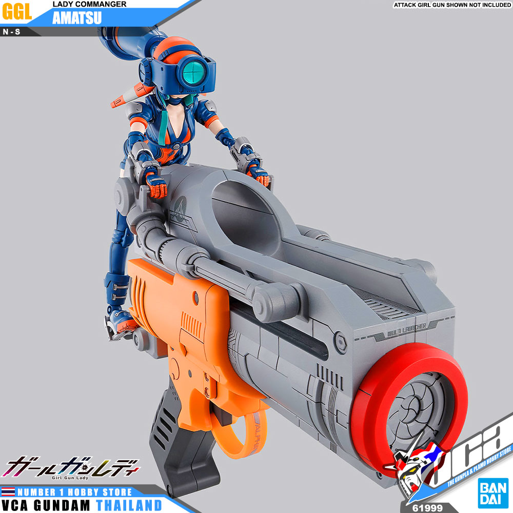 BANDAI GIRL GUNN LADY COMMANDER AMATSU โมเดล VCA GUNDAM