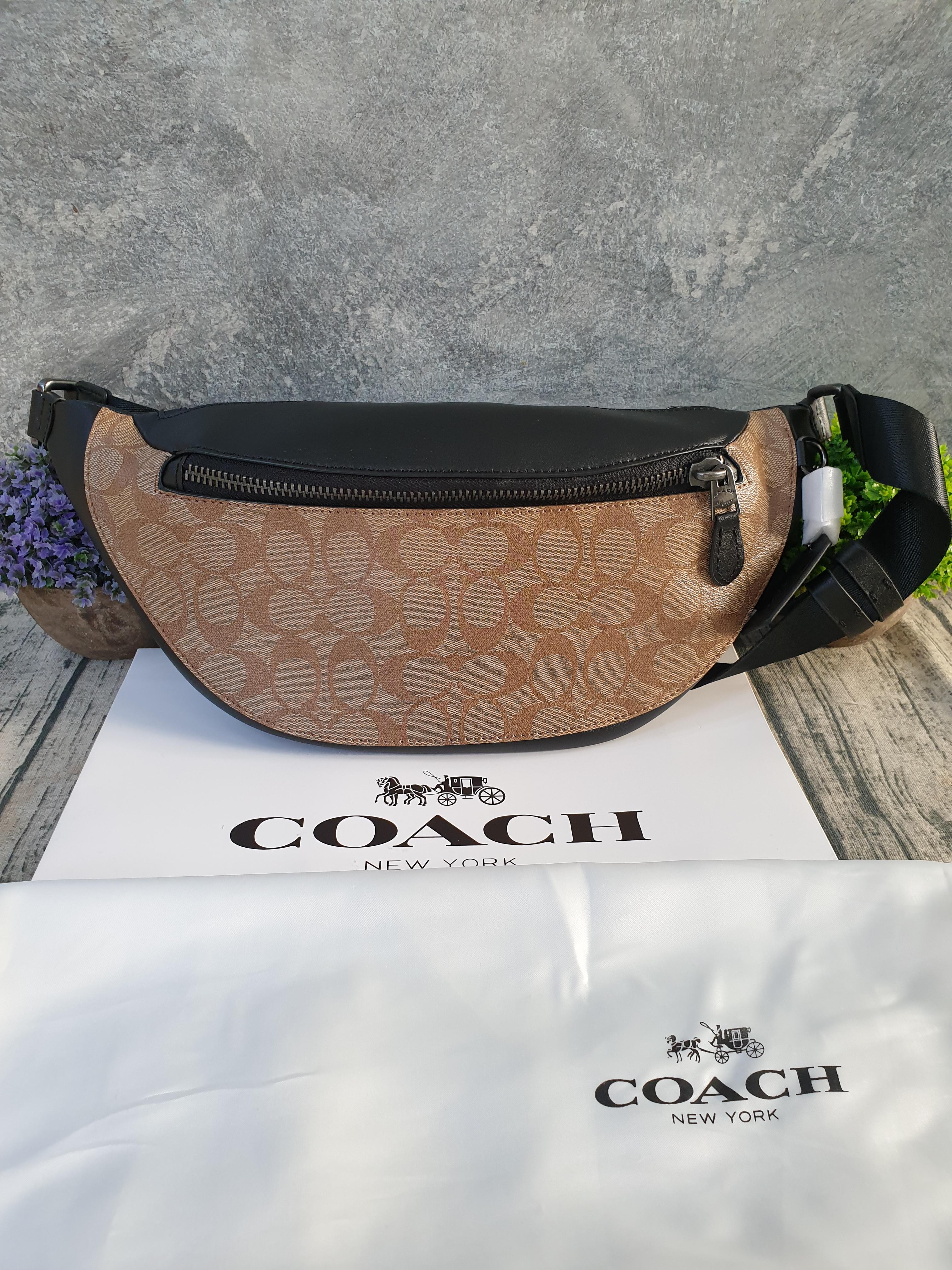 COACH WARREN BELT BAG IN SIGNATURE CANVAS (COACH F78777)
