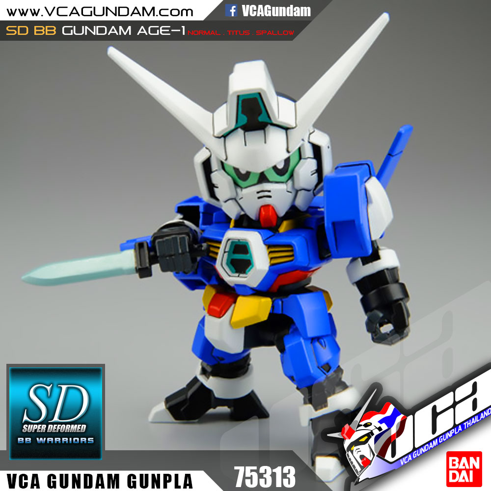 SD BB369 GUNDAM AGE-1 NORMAL / TITUS / SPALLOW กันดั้ม เอจ 1 นอร์มอล ไททัส สแปล์โล่