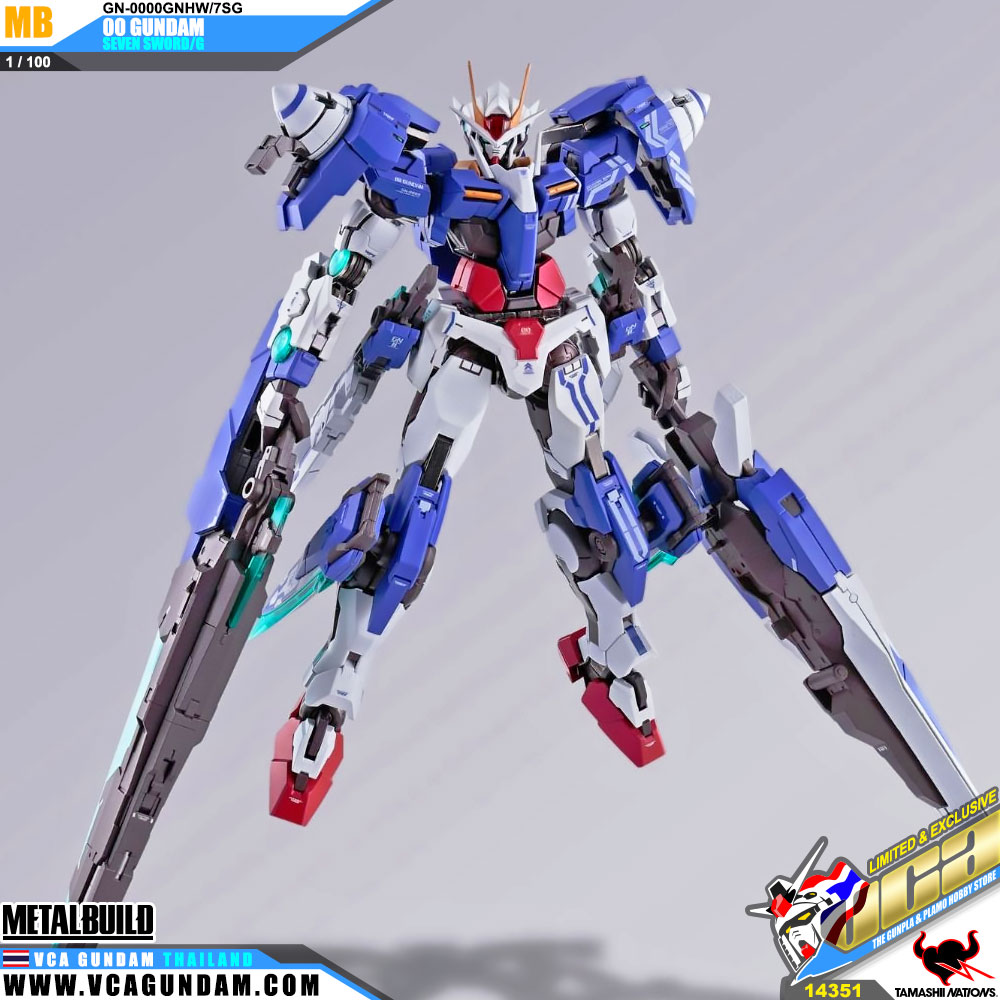 Metal Build GN-0000GNHW/7SG 00 GUNDAM SEVEN SWORD/G ดับเบิ้ลโอ กันดั้ม เซเว่น สว๊อด