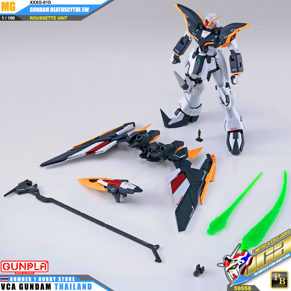 MG XXXG-01D GUNDAM DEATHSCYTHE EW ROUSSETTE UNIT กันดั้ม เดธไซธ์