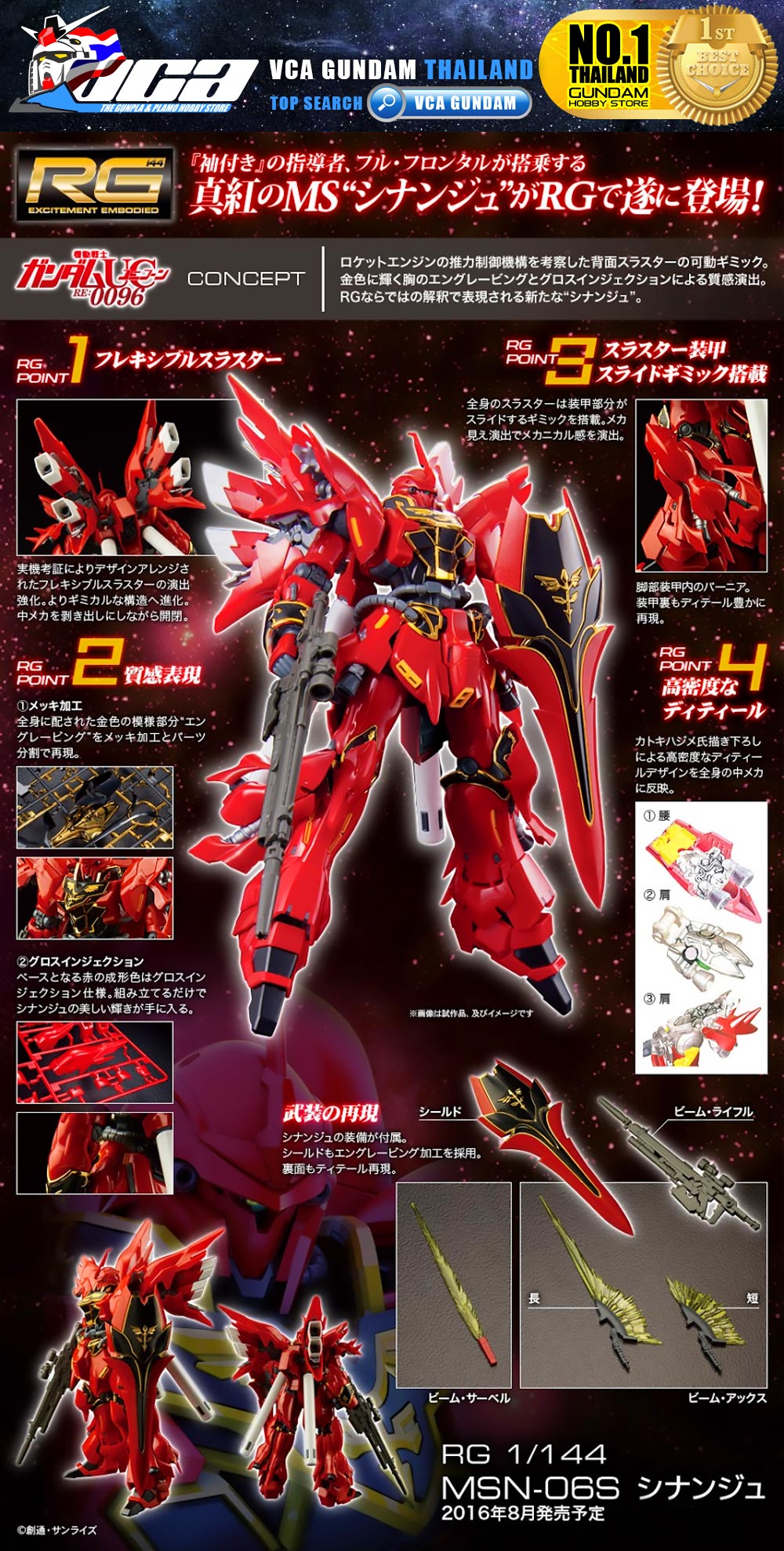 RG MSN-06S SINANJU ซีนันจู
