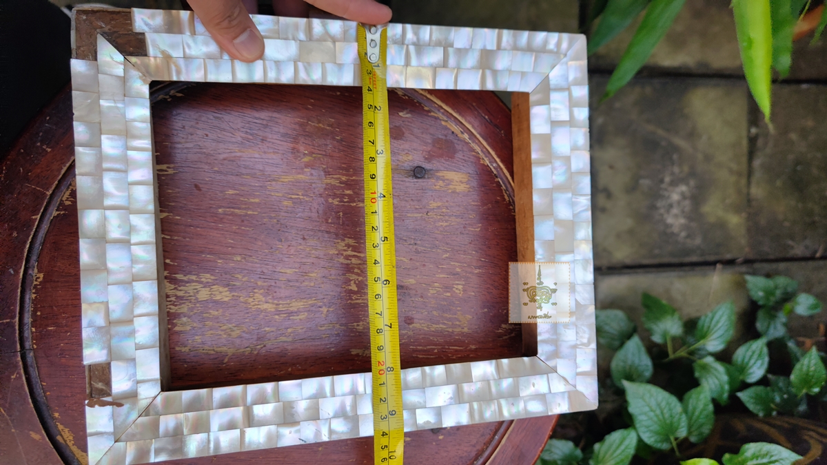 กรอบรูป เปลือกหอยมุกเก่า