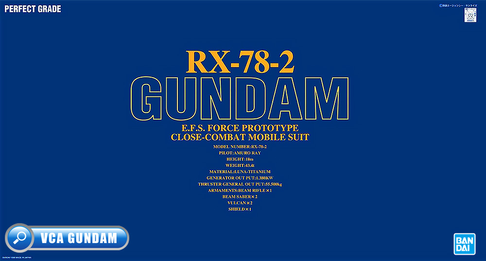 ⭐️ BANDAI GUNPLA PERFECT GRADE PG 1/60 RX-78-2 GUNDAM ประกอบ หุ่นยนต์ โมเดล กันดั้ม กันพลา ของเล่น VCA GUNDAM