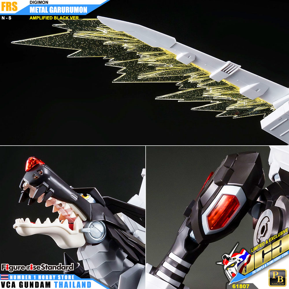 BANDAI FIGURE-RISE STANDARD METAL GARURUMON AMPLIFIED BLACK VER FIGURE RISE ดิจิมอน แอดเวนเจอร์ โมเดล VCA GUNDAM