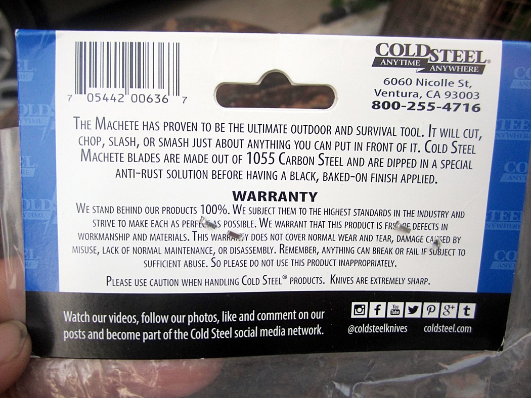 มีดเดินป่าCold Steel 97MKM Magnum Kukri