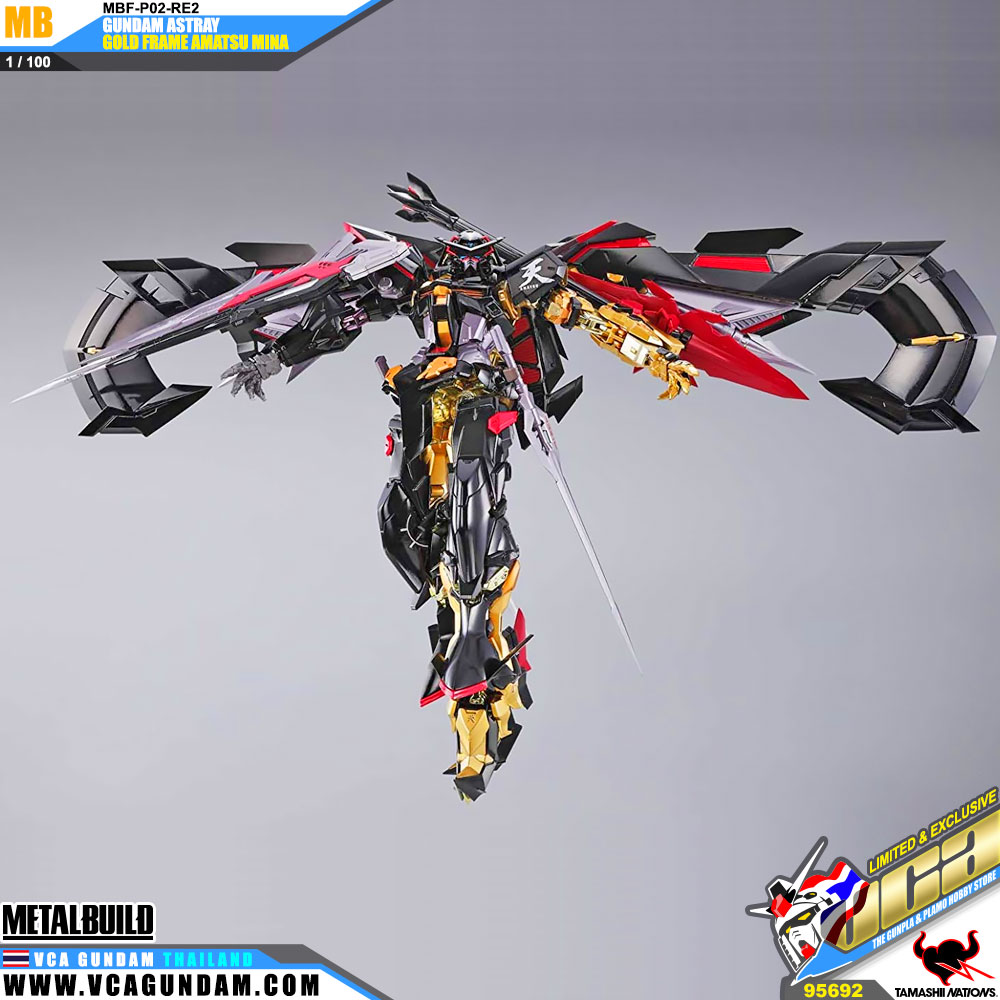 Metal Build MPF-P02-RE2 GUNDAM ASTRAY GOLD FRAME AMATSU MINA กันดั้ม สเทรย์ โกลด์ เฟรม อามัตสึ