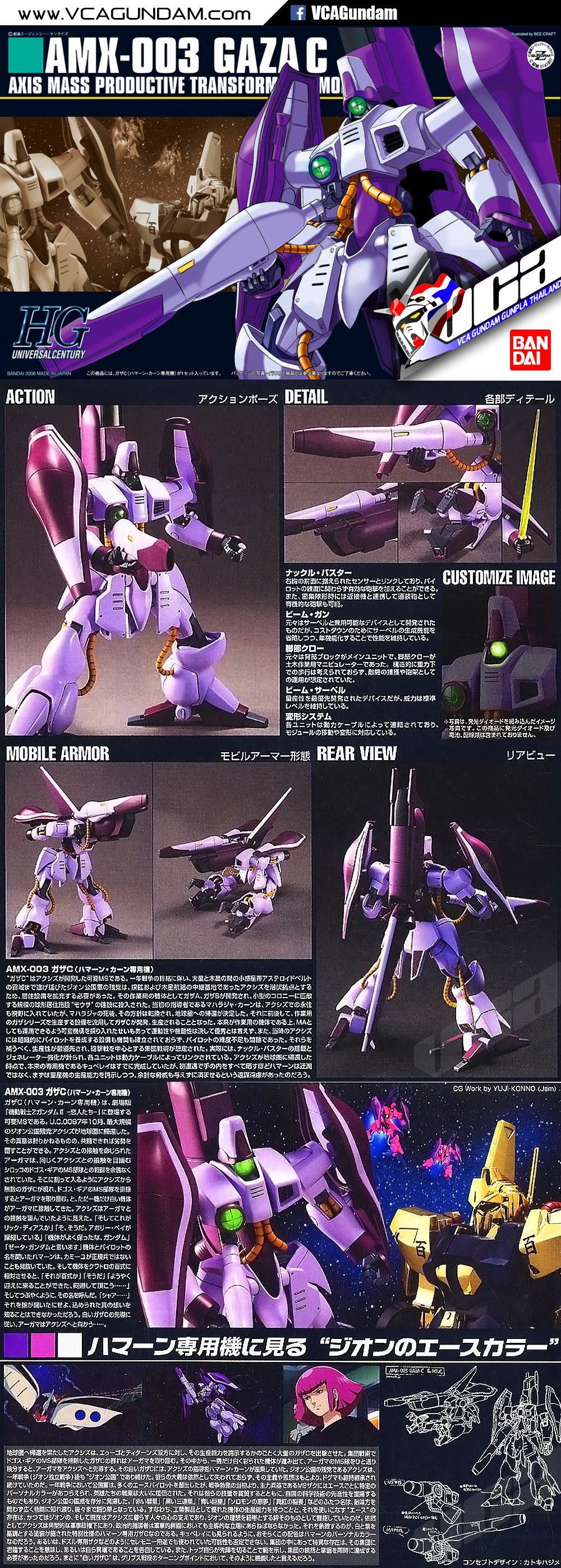 HG AMX-003 GAZA C (HAMAN CUSTOM) กาซา C