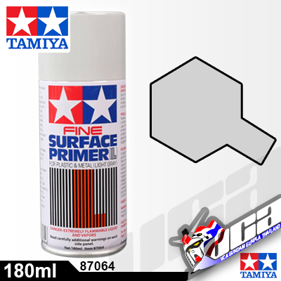 FINE SURFACE PRIMER FOR PLASTIC & METAL LIGHT GRAY สีเทาอ่อน 180ML