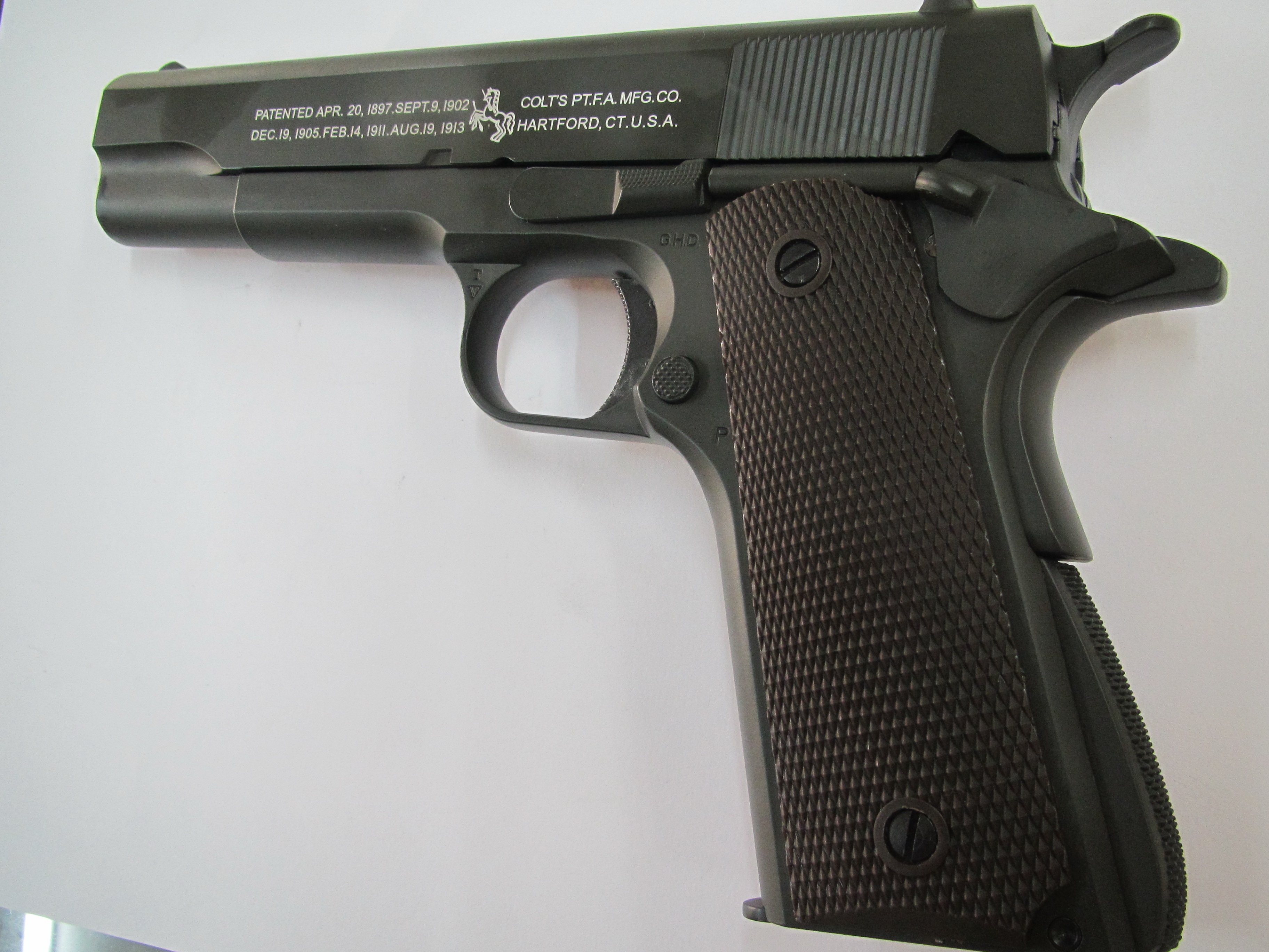 ปืนสั้นอัดแก๊ส รุ่น M1911สีดำ TERCEL (งานจีน)