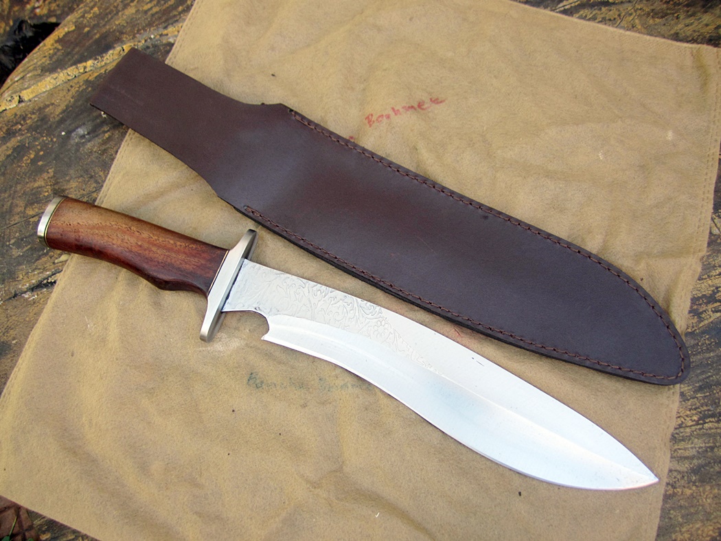 มีดเหล็กD2 Michael Cody's Custom Handmade D2 steel Sasquatch Bowie Knife Machete (ตำหนิตามรูป)