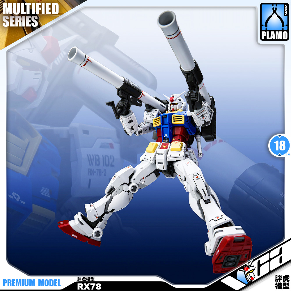 Fat Cat 1/100 AZU RX-78-2 Gundam Real Grade RG Plastic Model Action Toy Kit VCA Bangkok Thailand