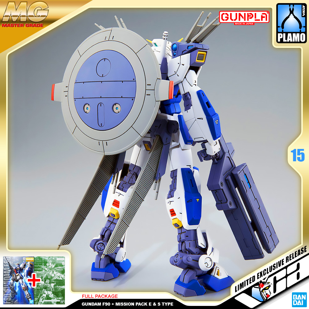 ⭐️ PREMIUM BANDAI PB GUNPLA MASTER GRADE MG 1/100 GUNDAM F90 MISSION PACK E S TYPE ประกอบ หุ่นยนต์ โมเดล กันดั้ม กันพลา ของเล่น VCA GUNDAM