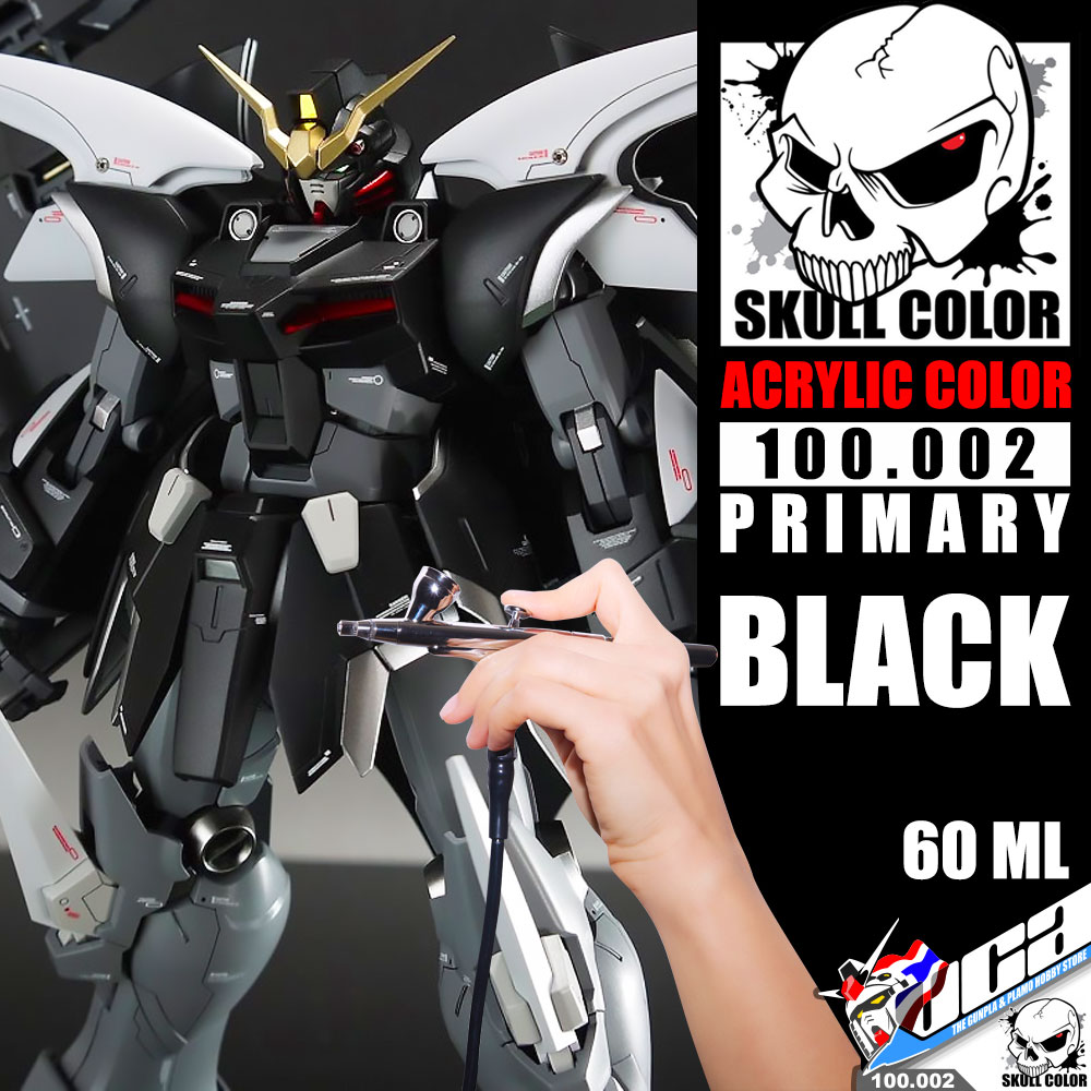 Skull Color™ Modelling Paint Professional PRIMARY ACRYLIC COLOR 100.002 BLACK 60ML