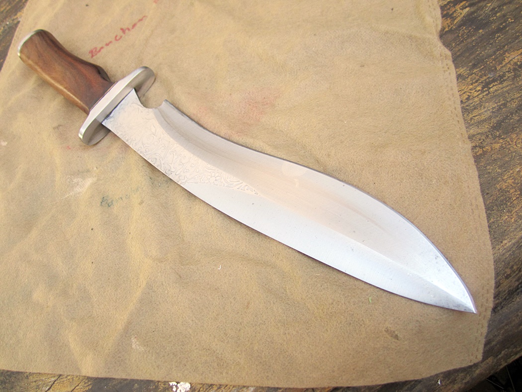 มีดเหล็กD2 Michael Cody's Custom Handmade D2 steel Sasquatch Bowie Knife Machete (ตำหนิตามรูป)