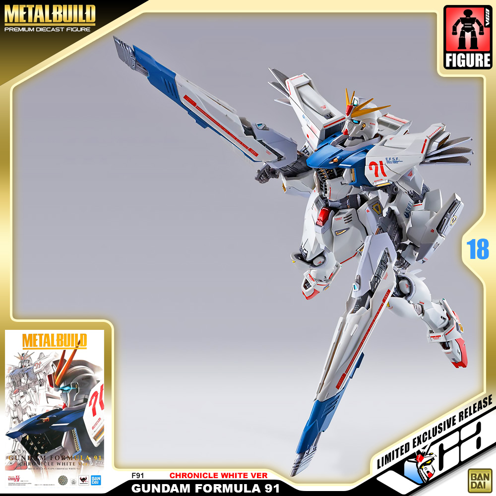 ⭐️ PREMIUM BANDAI PB TAMASHII NATIONS METAL BUILD MB GUNDAM F91 CHRONICLE WHITE VER กันดั้ม ฟิกเกอร์ ของเล่น VCA GUNDAM