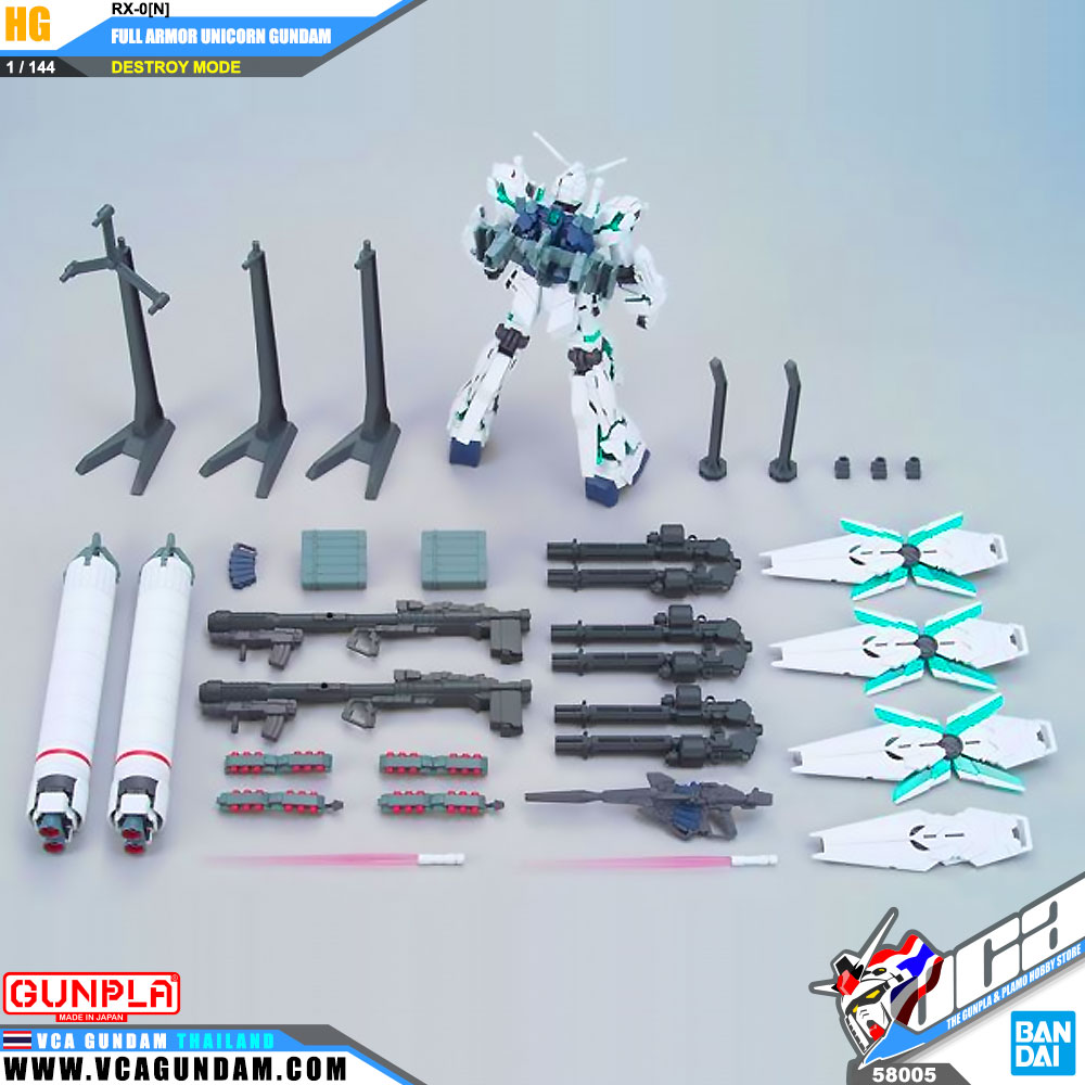 HG RX-0 FULL ARMOR UNICORN GUNDAM DESTROY MODE ฟูล อาร์เมอร์ ยูนิคอร์น กันดั้ม