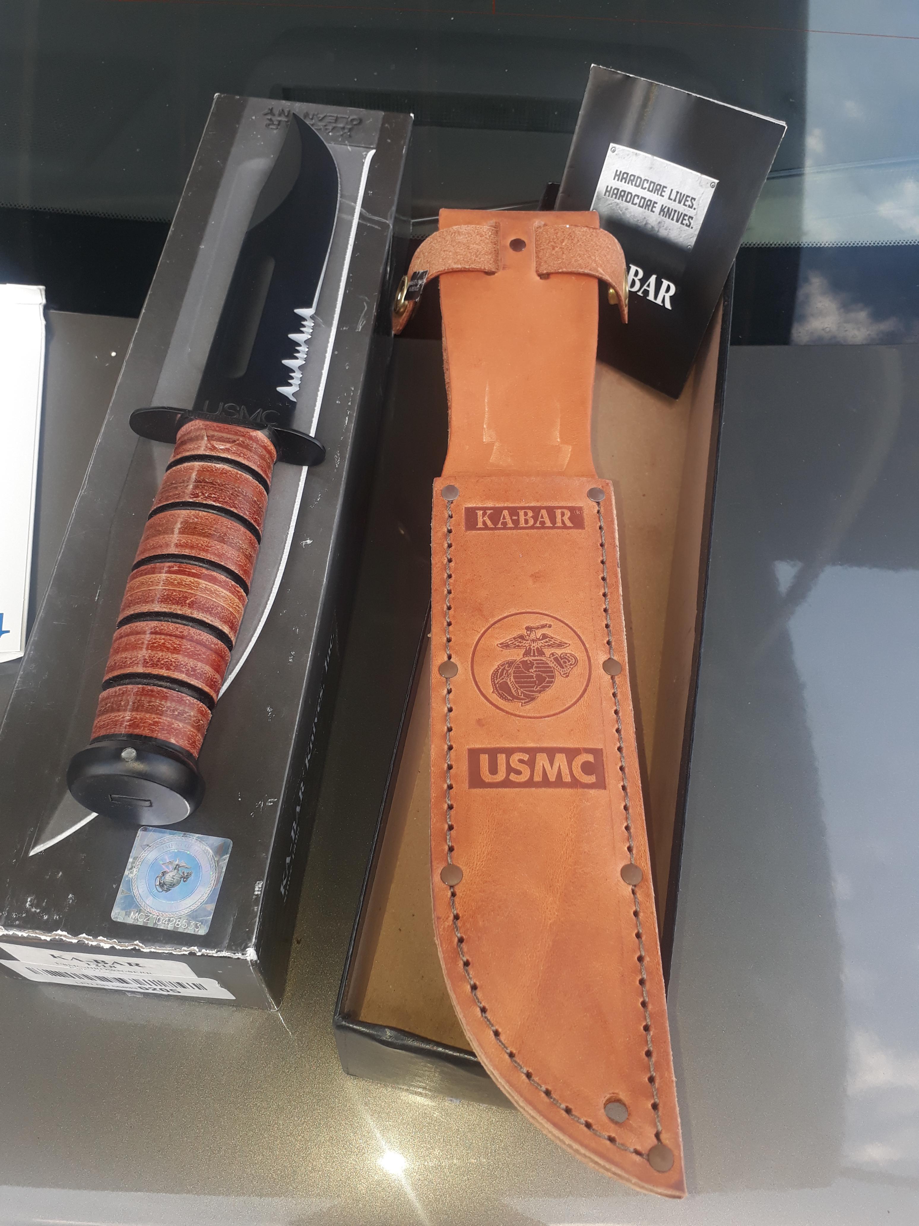 Ka-Bar KA1218-BRK USMC Fighter Serrated