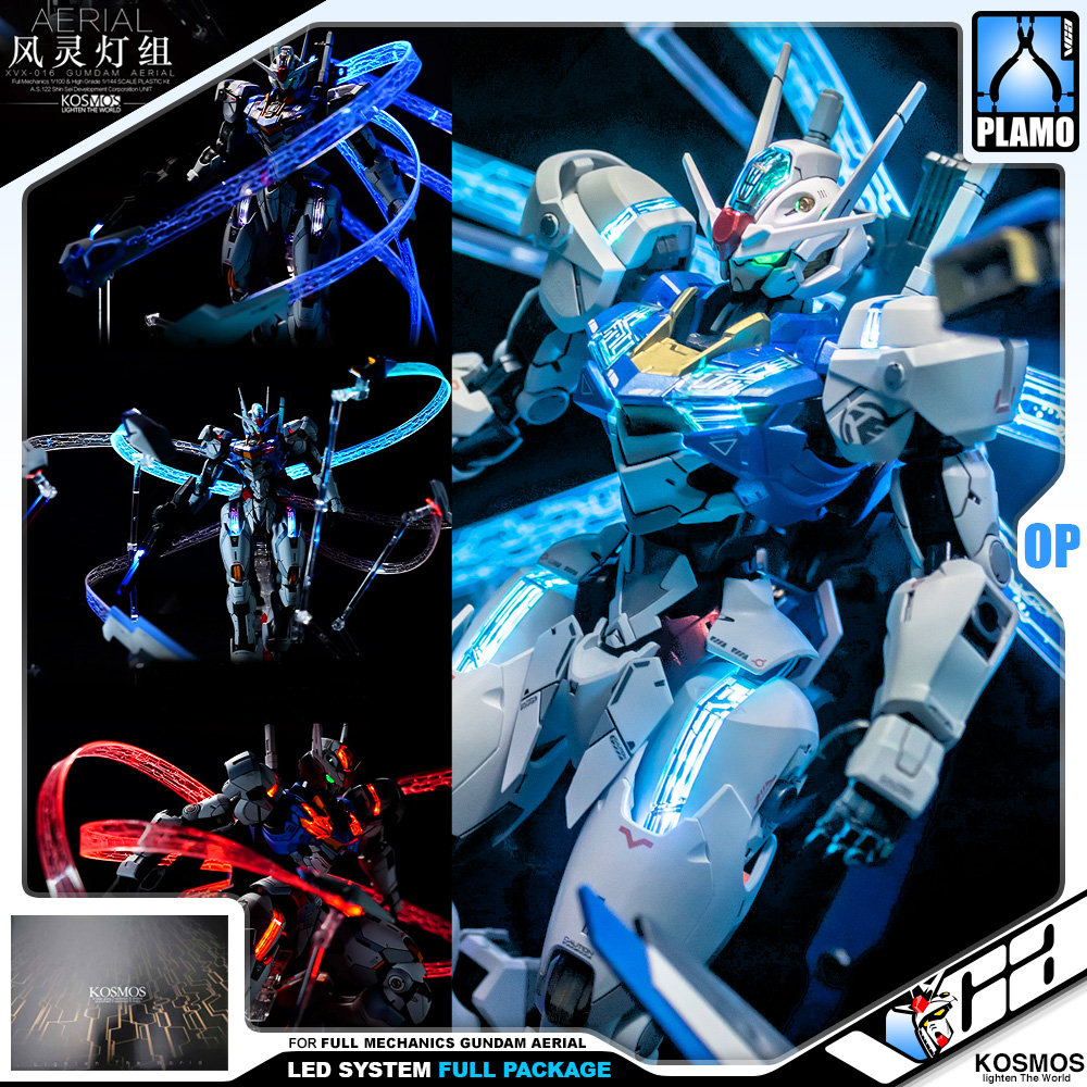 【Pre-order】KOSMOS FM 1/100 Gundam Aerial Phantom Light Set Kit