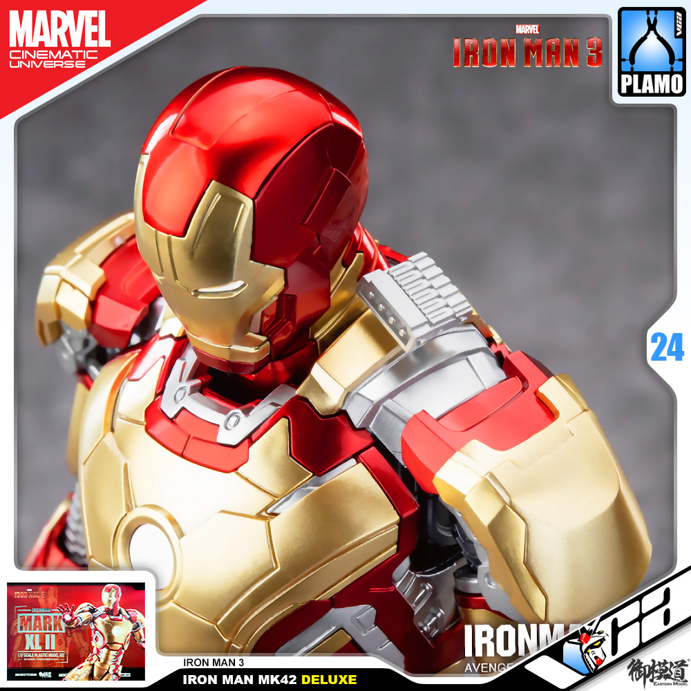 Eastern Model® x Morstorm Plastic Model Kits Series IRON MAN MARK 42 DELUXE IRON MAN 3