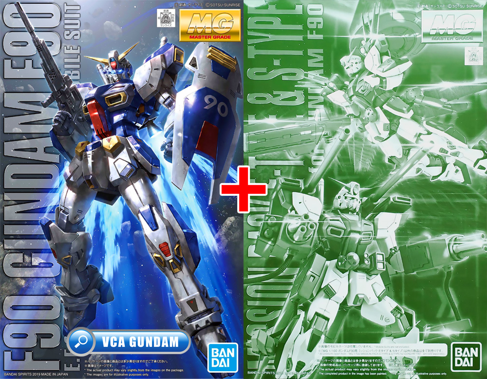 ⭐️ PREMIUM BANDAI PB GUNPLA MASTER GRADE MG 1/100 GUNDAM F90 MISSION PACK E S TYPE ประกอบ หุ่นยนต์ โมเดล กันดั้ม กันพลา ของเล่น VCA GUNDAM