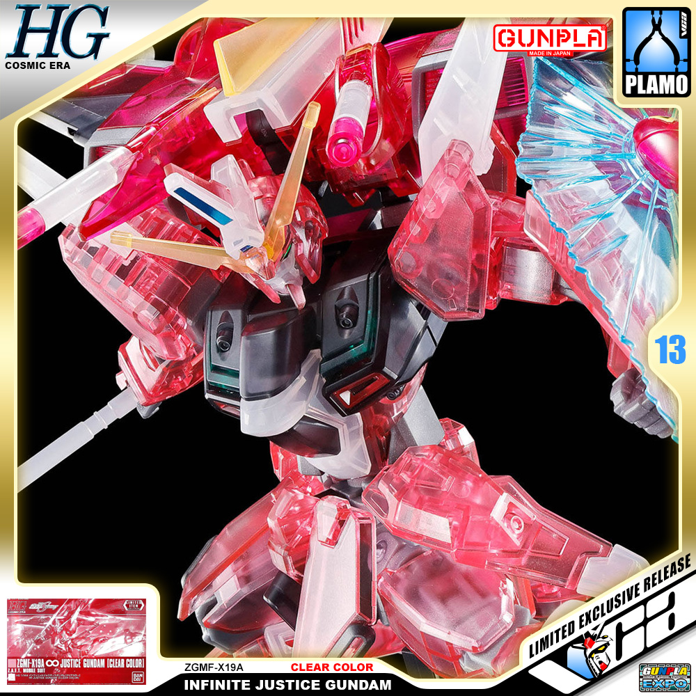 HG INFINITE JUSTICE GUNDAM CLEAR COLOR