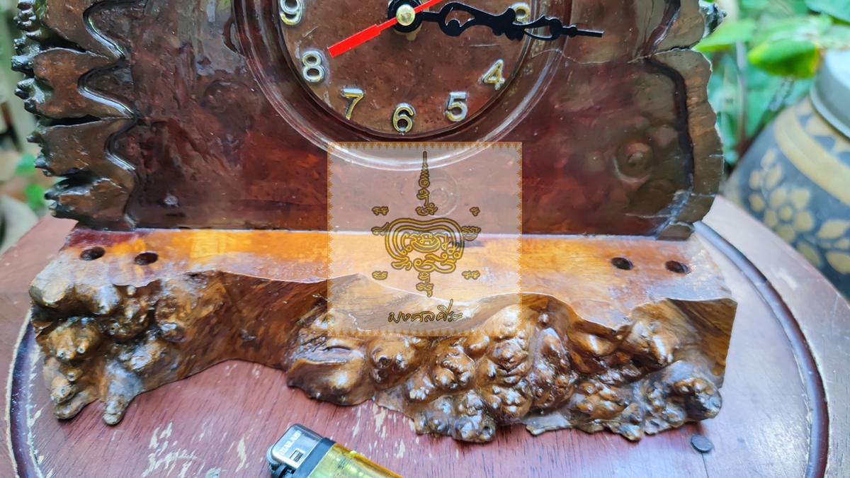 นาฬิกาปุ่มไม้ มะค่า 4