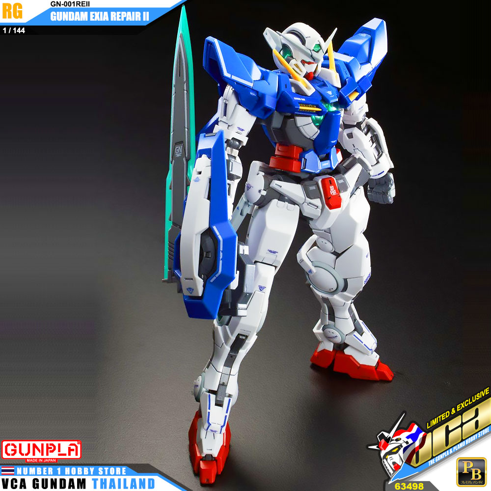 PREMIUM BANDAI GUNPLA REAL GRADE RG 1/144 GUNDAM EXIA REPAIR II 2 โมเดล กันดั้ม กันพลา VCA GUNDAM