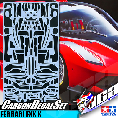 1/24 SCALE FXX K CARBON PATTERN DECAL SET