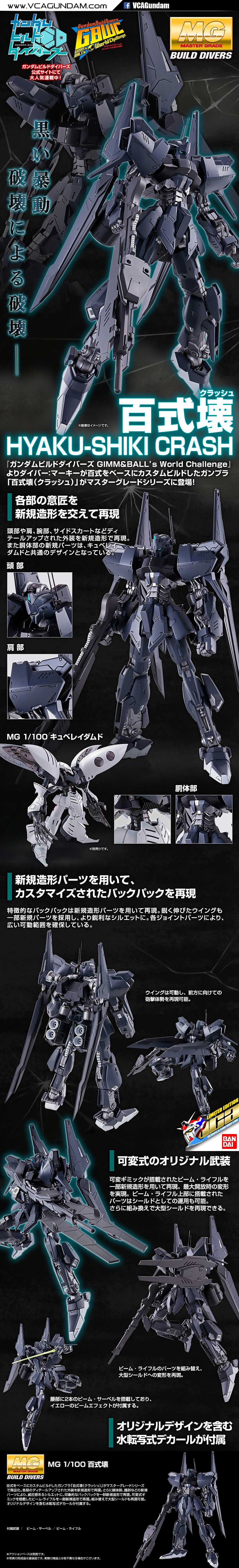 MG HYAKU SHIKI CRASH ฮยาคุ ชิคิ CRASH