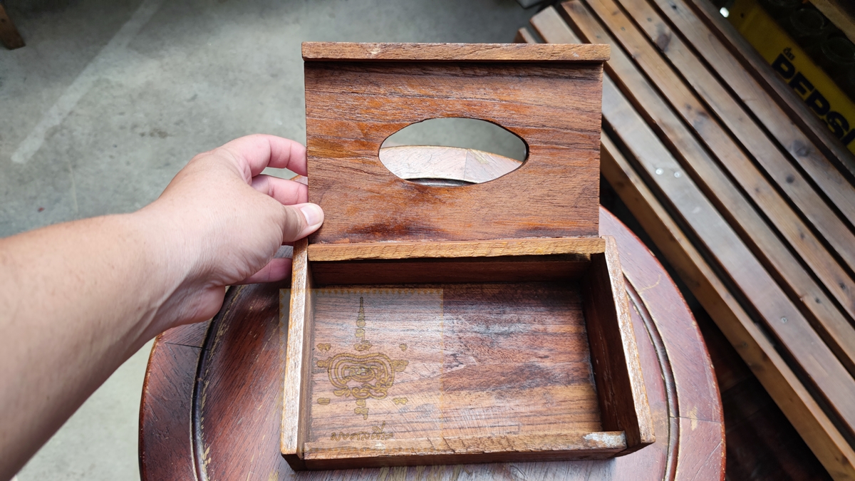 กล่องทิชชู่ไม้