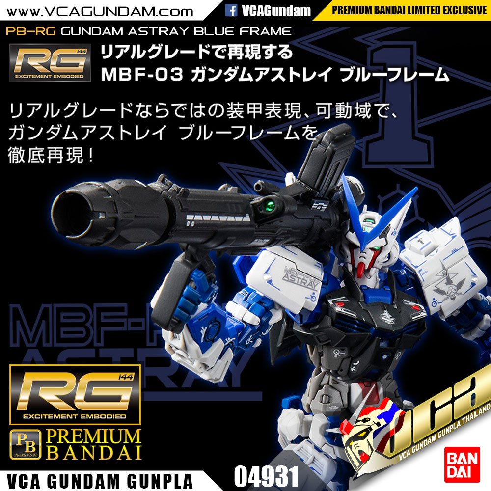 RG GUNDAM ASTRAY BLUE FRAME กันดั้ม แอสเทรย์ บลู เฟรม
