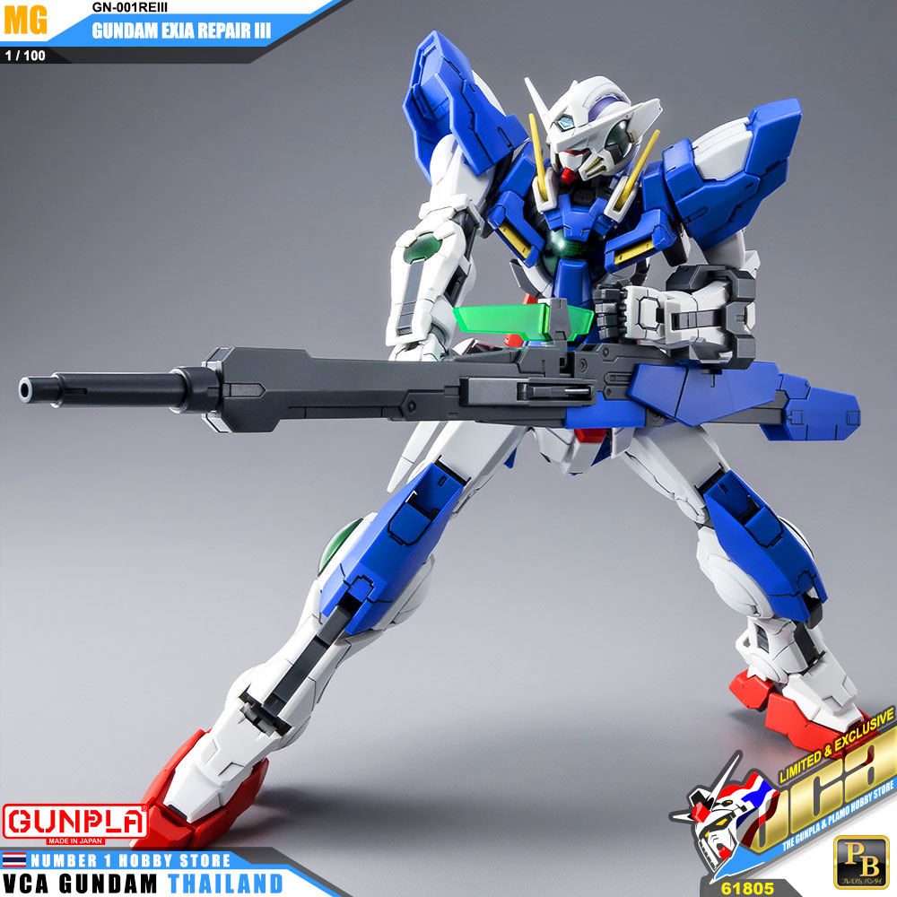 PREMIUM BANDAI GUNPLA MASTER GRADE MG 1/100 GN-001REIII GUNDAM EXIA REPAIR III 3 โมเดล กันดั้ม กันพลา VCA GUNDAM