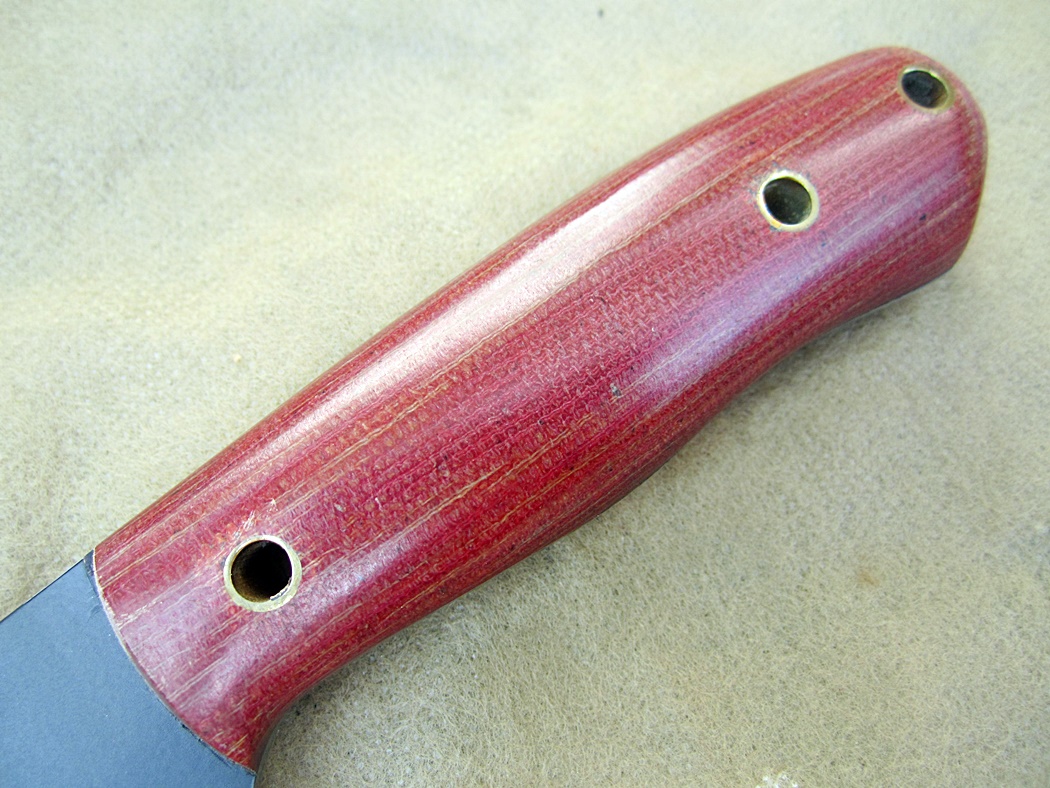 มีดพกสั่น ALONZO KNIVES USA CUSTOM HANDMADE TANTO POWDER COATED 1095 STEEL KNIFE 293