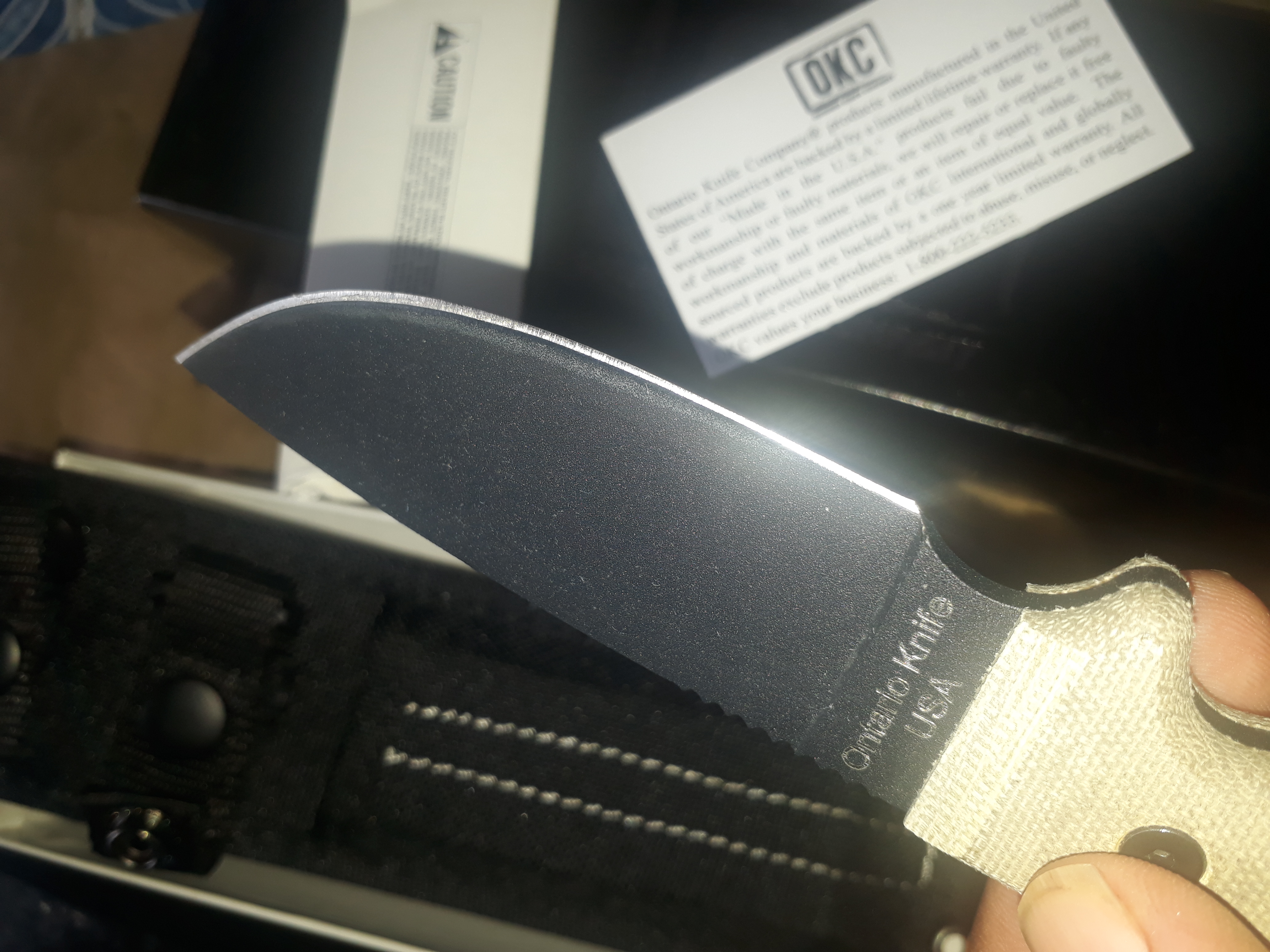 Ontario Knife Company 8665 RAT-3 Plain Edge with Black Nylon Sheath