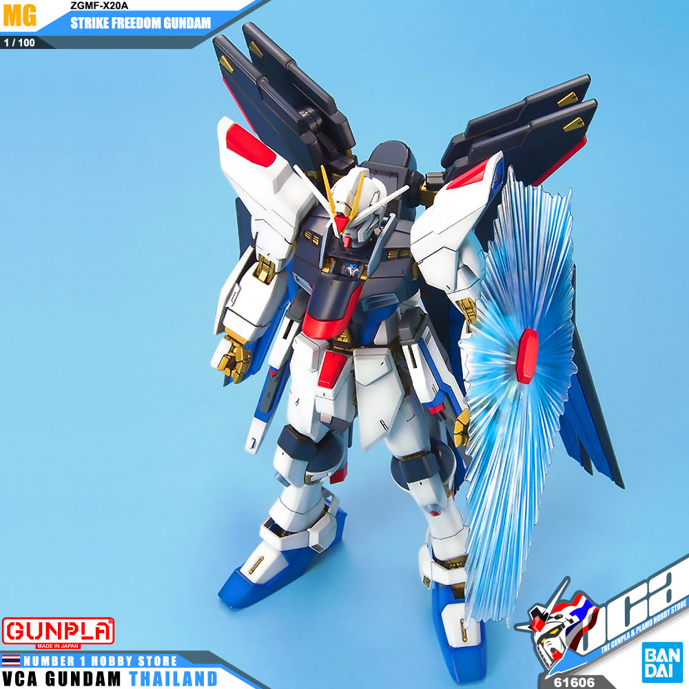 BANDAI GUNPLA MASTER GRADE MG 1/100 ZGMF-X20A STRIKE FREEDOM GUNDAM โมเดล กันดั้ม กันพลา VCA GUNDAM
